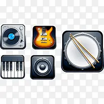 APP音乐图标矢量设计-空若网 APP音乐图标矢量设计-空若网