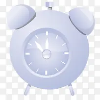 白色卡通闹钟-空若网 白色卡通闹钟-空若网