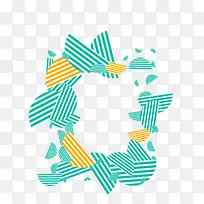 条纹半圆装饰边框-空若网 条纹半圆装饰边框-空若网