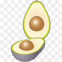 牛油果png矢量素材-空若网 牛油果png矢量素材-空若网