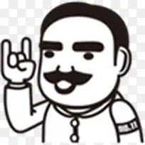 手绘可爱大叔表情包-空若网 手绘可爱大叔表情包-空若网