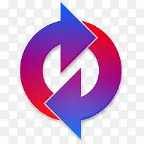 彩色渐变圆形箭头-空若网 彩色渐变圆形箭头-空若网