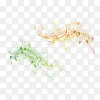 彩色装饰音符-空若网 彩色装饰音符-空若网