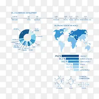 数据统计元素蓝色-空若网 数据统计元素蓝色-空若网