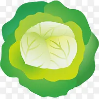 矢量绿色包菜效果元素免抠素材-空若网 矢量绿色包菜效果元素免抠素材-空若网