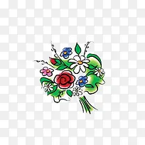 手绘手捧花-空若网 手绘手捧花-空若网