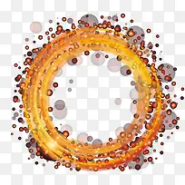 矢量橙色圆形装饰背景-空若网 矢量橙色圆形装饰背景-空若网