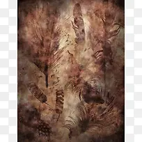 怀旧羽毛背景-空若网 怀旧羽毛背景-空若网