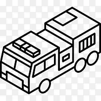 消防车图标-空若网 消防车图标-空若网