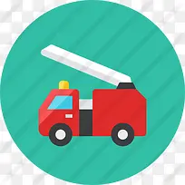 消防车图标-空若网 消防车图标-空若网