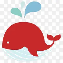 手绘鲸鱼和水滴-空若网 手绘鲸鱼和水滴-空若网