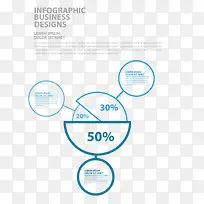 蓝色圆形数据百分比ppt矢量素材-空若网 蓝色圆形数据百分比ppt矢量素材-空若网