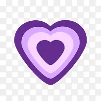 紫色系爱心图标-空若网 紫色系爱心图标-空若网