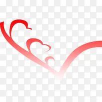 渐变爱心红色图案-空若网 渐变爱心红色图案-空若网