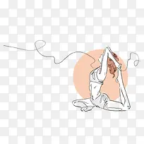 矢量瑜伽动作-空若网 矢量瑜伽动作-空若网