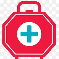 矢量红色医药箱素材-空若网 矢量红色医药箱素材-空若网