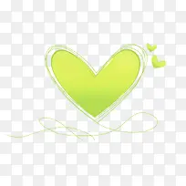 绿色的爱心图像-空若网 绿色的爱心图像-空若网