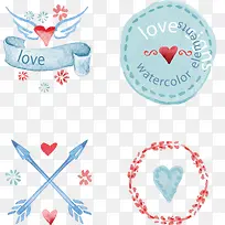 矢量艺术爱情展示标签-空若网 矢量艺术爱情展示标签-空若网