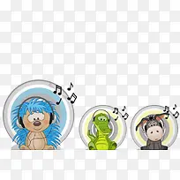 爱听音乐的小动物-空若网 爱听音乐的小动物-空若网