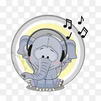 爱听音乐的小动物-空若网 爱听音乐的小动物-空若网