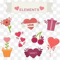 可爱爱情卡通贴纸-空若网 可爱爱情卡通贴纸-空若网