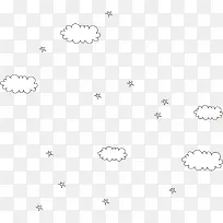 可爱星星云朵背景-空若网 可爱星星云朵背景-空若网