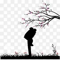 情侣剪影-空若网 情侣剪影-空若网