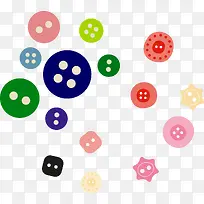 彩色纽扣图标矢量图-空若网 彩色纽扣图标矢量图-空若网
