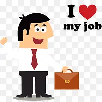 我爱工作商务小人-空若网 我爱工作商务小人-空若网