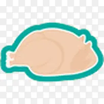 鸡肉图标-空若网 鸡肉图标-空若网