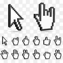 矢量鼠标箭头素材-空若网 矢量鼠标箭头素材-空若网