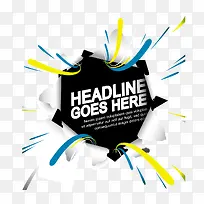 破洞潮流边框图案-空若网 破洞潮流边框图案-空若网