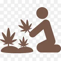 摘草图标矢量图-空若网 摘草图标矢量图-空若网