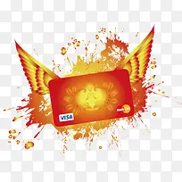 一张银联卡矢量-空若网 一张银联卡矢量-空若网