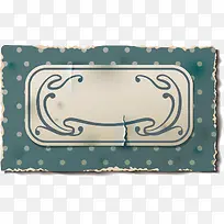 蓝色花纹复古矢量面料标签素材-空若网 蓝色花纹复古矢量面料标签素材-空若网