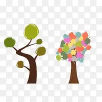 欧式风格彩色树装饰画-空若网 欧式风格彩色树装饰画-空若网