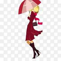 韩国时尚撑伞的美女-空若网 韩国时尚撑伞的美女-空若网