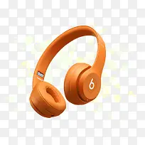 橙色简约耳机耳麦产品实物-空若网 橙色简约耳机耳麦产品实物-空若网