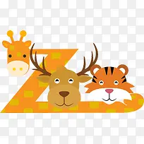 非洲动物图标矢量图-空若网 非洲动物图标矢量图-空若网