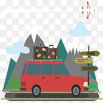 自驾游矢量图-空若网 自驾游矢量图-空若网