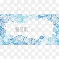 线稿花朵边框-空若网 线稿花朵边框-空若网