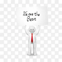 白色人图案举牌-空若网 白色人图案举牌-空若网