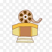 手绘电影院图案-空若网 手绘电影院图案-空若网