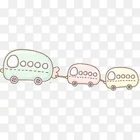 手绘列车图形-空若网 手绘列车图形-空若网