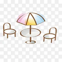 手绘沙滩伞图案-空若网 手绘沙滩伞图案-空若网