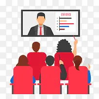 矢量远程会议素材-空若网 矢量远程会议素材-空若网