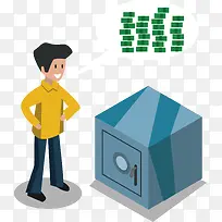 矢量人和盒子-空若网 矢量人和盒子-空若网