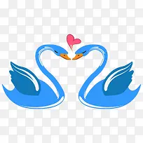 卡通情侣天鹅-空若网 卡通情侣天鹅-空若网