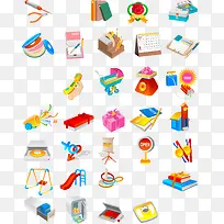 儿童玩具矢量图素材-空若网 儿童玩具矢量图素材-空若网