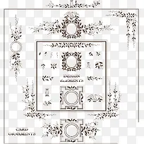 矢量花纹边框-空若网 矢量花纹边框-空若网